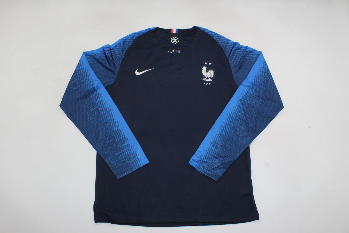 AAA Quality France 2018 World Cup Home Long Jersey(2 star)